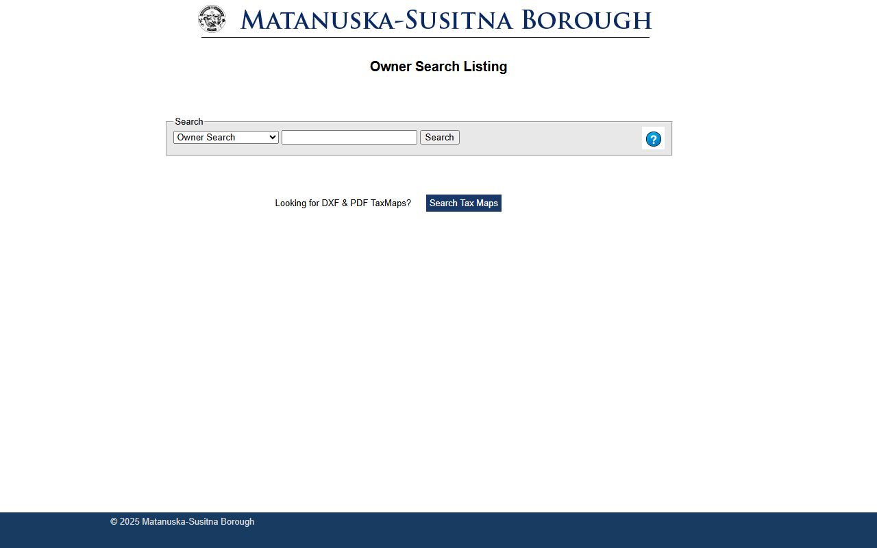 Big Lake property records - Mat-Su Borough online parcel search portal