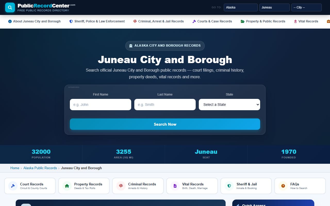 Juneau Alaska property records overview