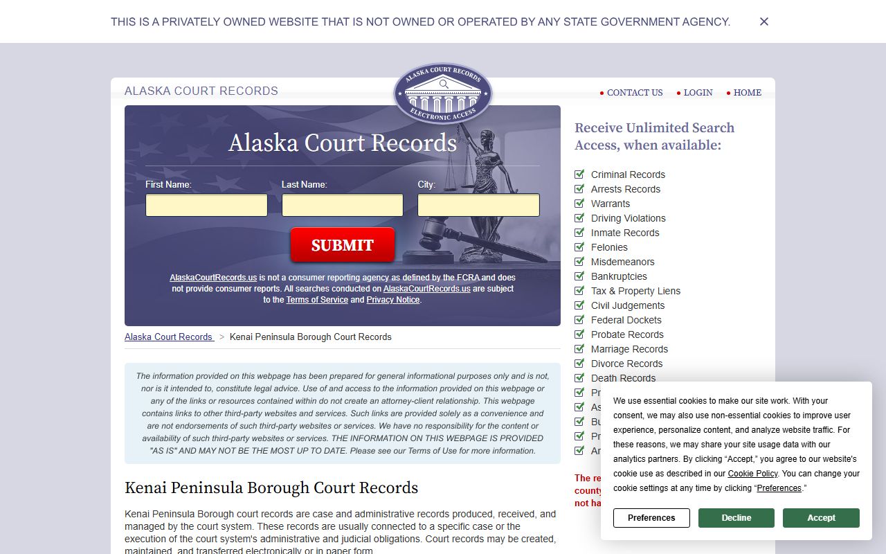 Kenai Peninsula Borough property records access