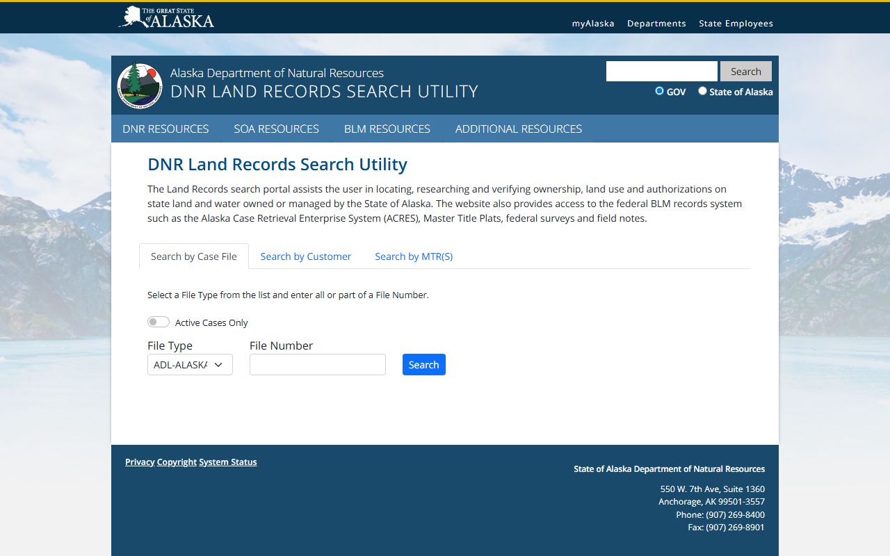 Alaska Property Records - DNR Land Records Search Portal